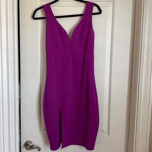 Purple mini dress